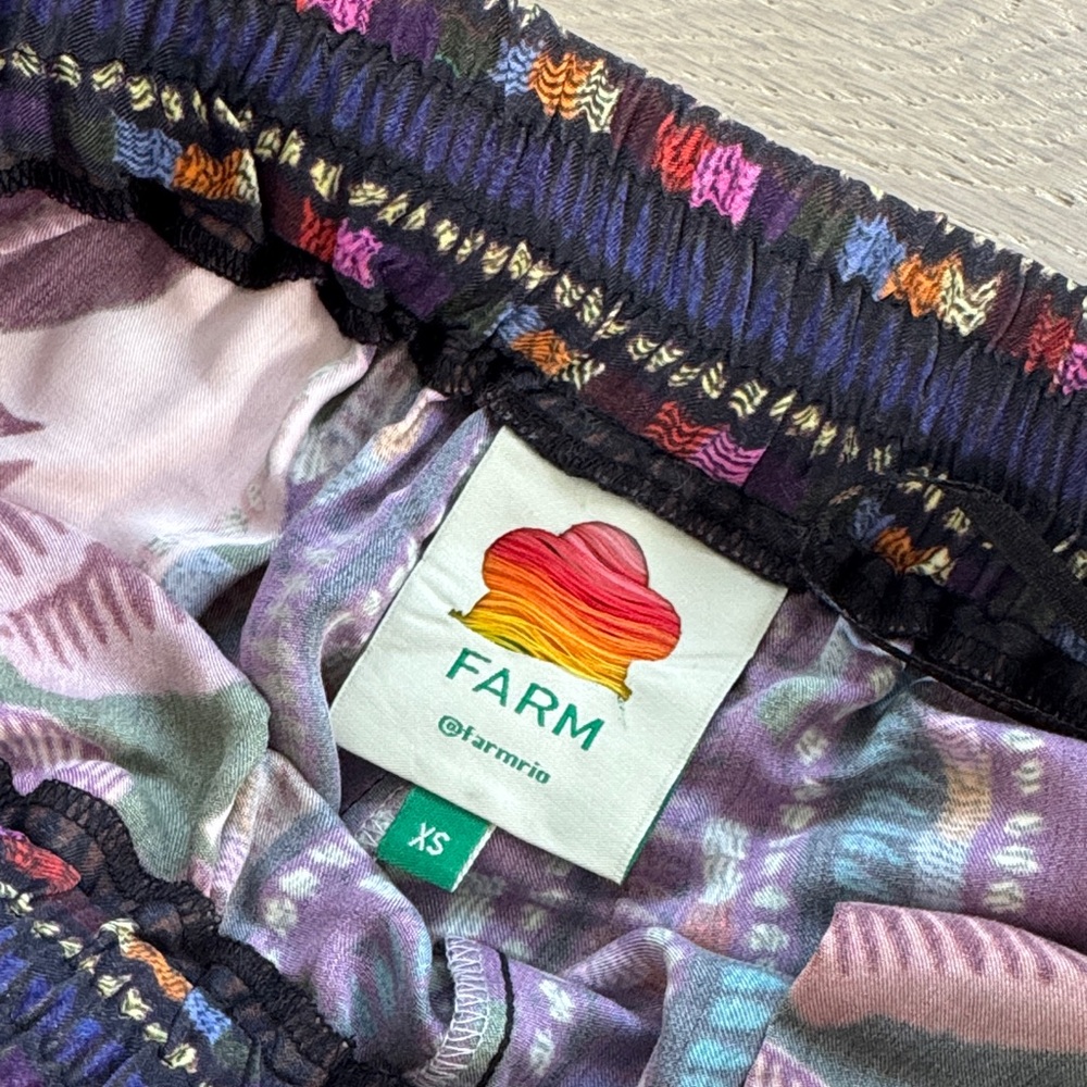 Farm Rio Floral Patchwork Wide-Leg Pants - Picture 4 of 4